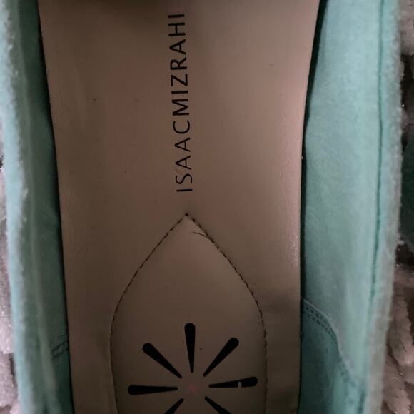Isaac Mizrahi Suede Teal Moccassins Women's Size 6M - Picture 4 of 6